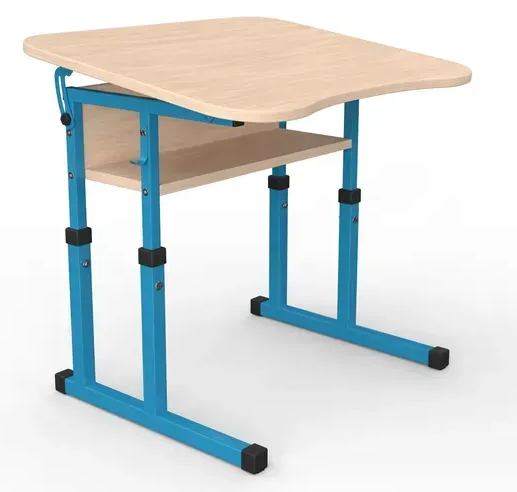 Стіл учнівський №4-6 з регулюванням куту нахилу стільниці 600х500 МФ Вересень